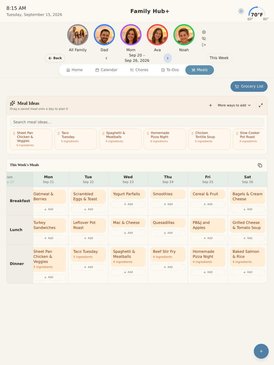Planning on the iPad